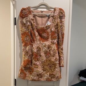 Helsi Sequin Long Sleeve Floral Dress